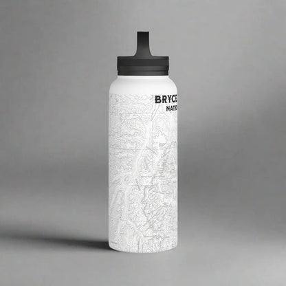 Bryce Canyon National Park Topographic Steel Water Bottle Handle Lid - Parks Apparelwater bottle