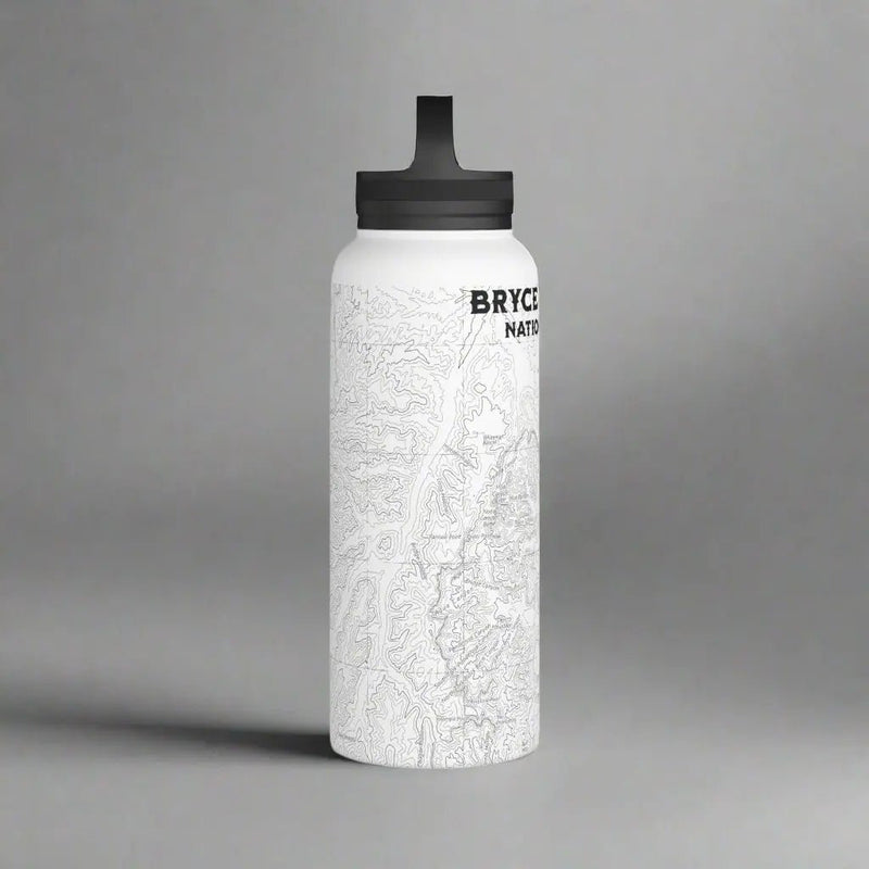 Bryce Canyon National Park Topographic Steel Water Bottle Handle Lid - Parks Apparelwater bottle