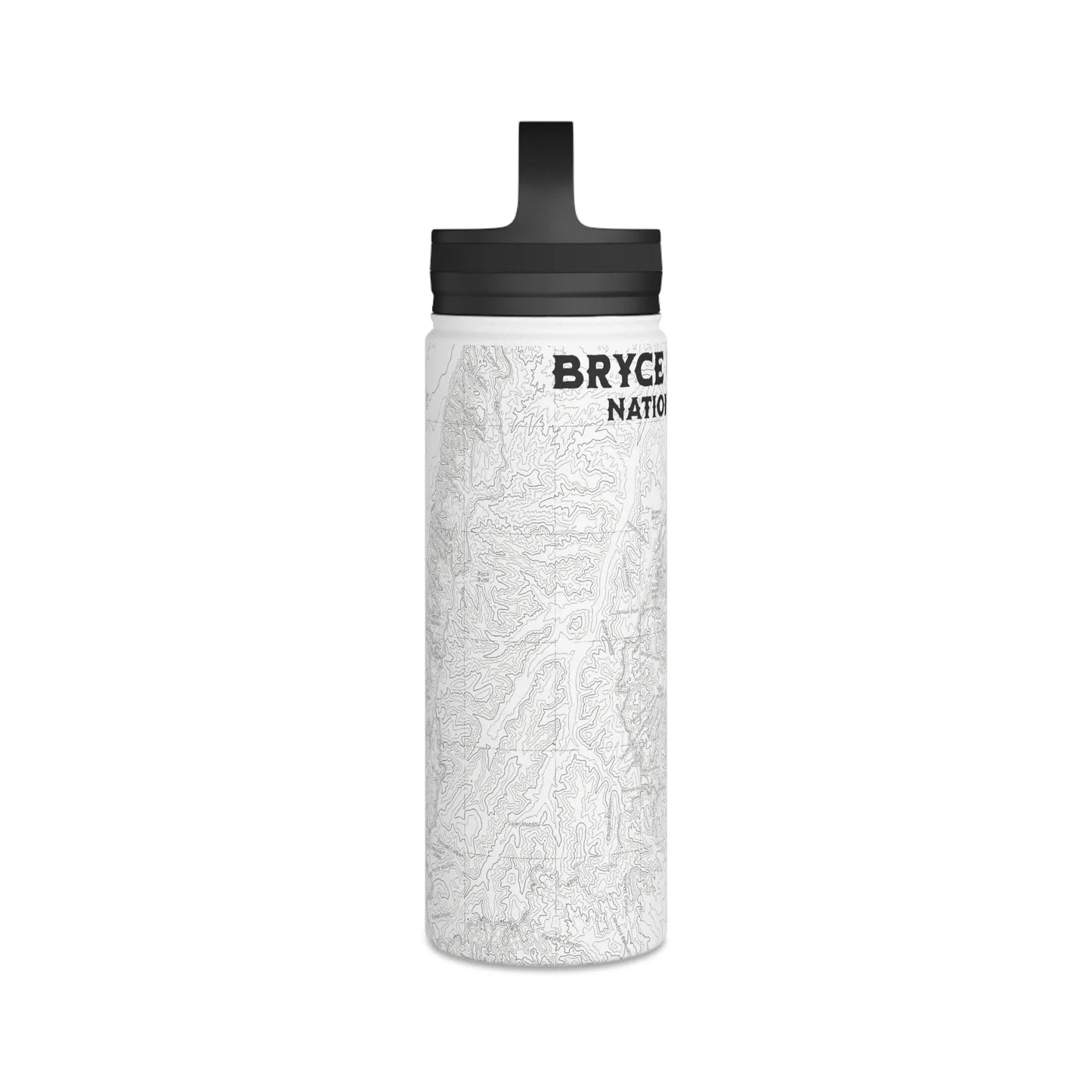 Bryce Canyon National Park Topographic Steel Water Bottle Handle Lid - Parks Apparelwater bottle