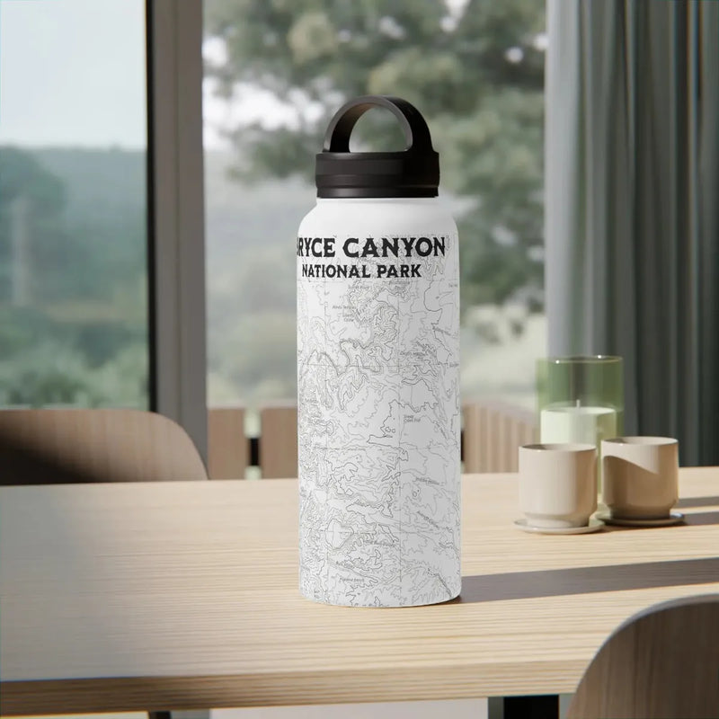 Bryce Canyon National Park Topographic Steel Water Bottle Handle Lid - Parks Apparelwater bottle