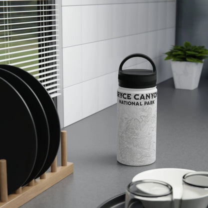 Bryce Canyon National Park Topographic Steel Water Bottle Handle Lid - Parks Apparelwater bottle