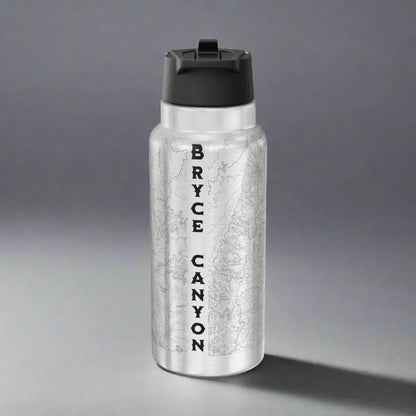 Bryce Canyon National Park Topographic Water Bottle Tumbler 32oz - Parks ApparelMug