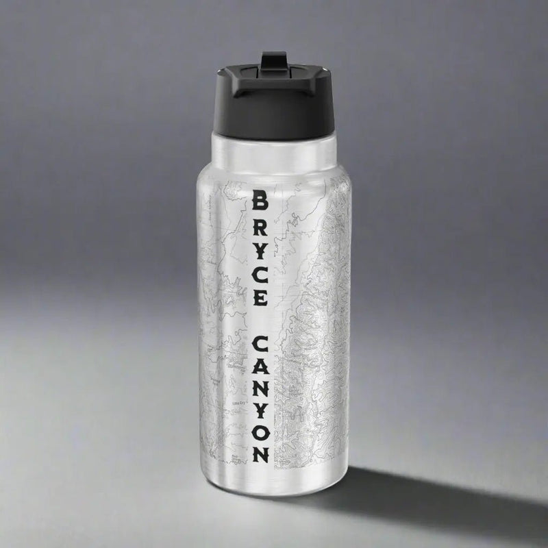 Bryce Canyon National Park Topographic Water Bottle Tumbler 32oz - Parks ApparelMug