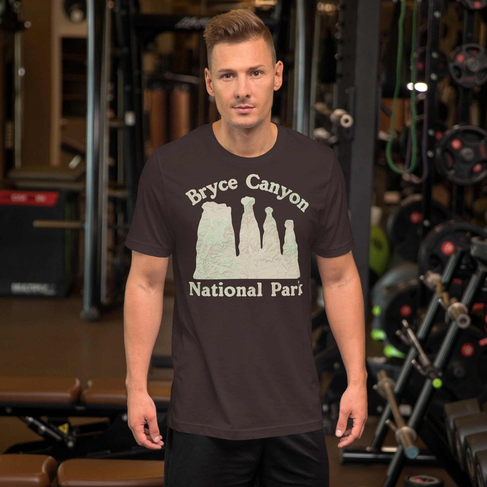 Bryce Canyon National Park topo t-shirt detail or alternate product view