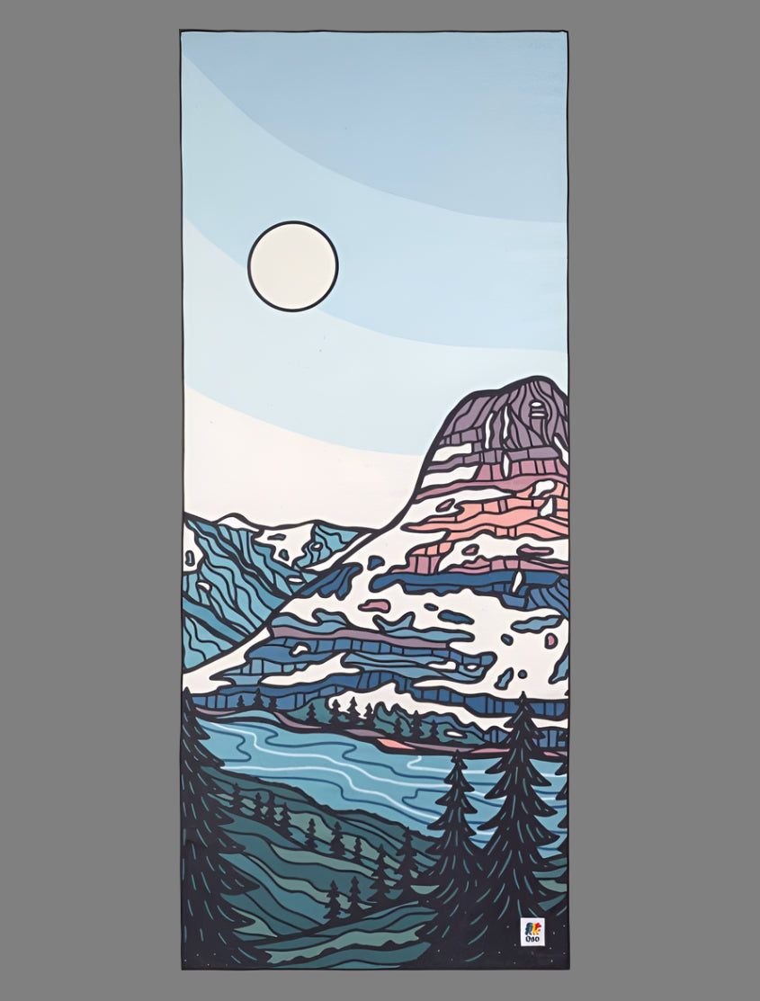 Glacier National Park Quick Drying Camp and Beach Towel towel Oso Supply Co