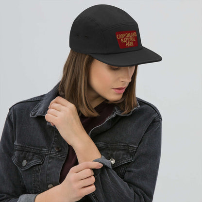 Canyonlands 5-panel hat shown in lifestyle or modeled setting