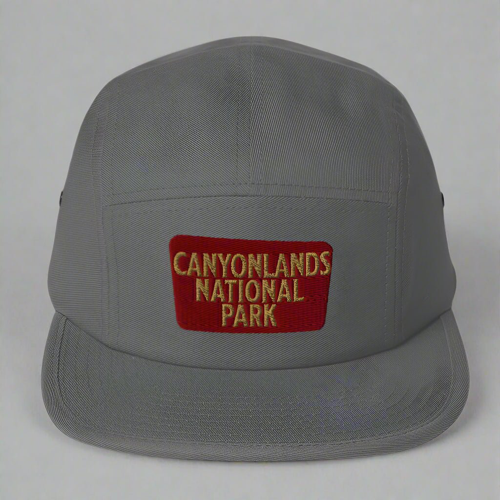 Canyonlands 5-panel hat shown in lifestyle or modeled setting