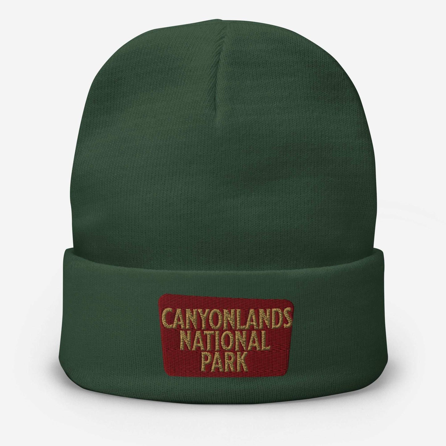 Canyonlands embroidered beanie alternate product angle