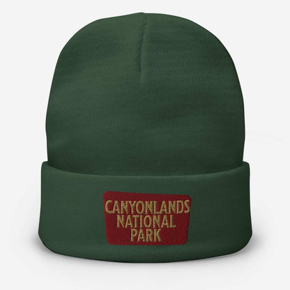 Canyonlands embroidered beanie alternate product angle