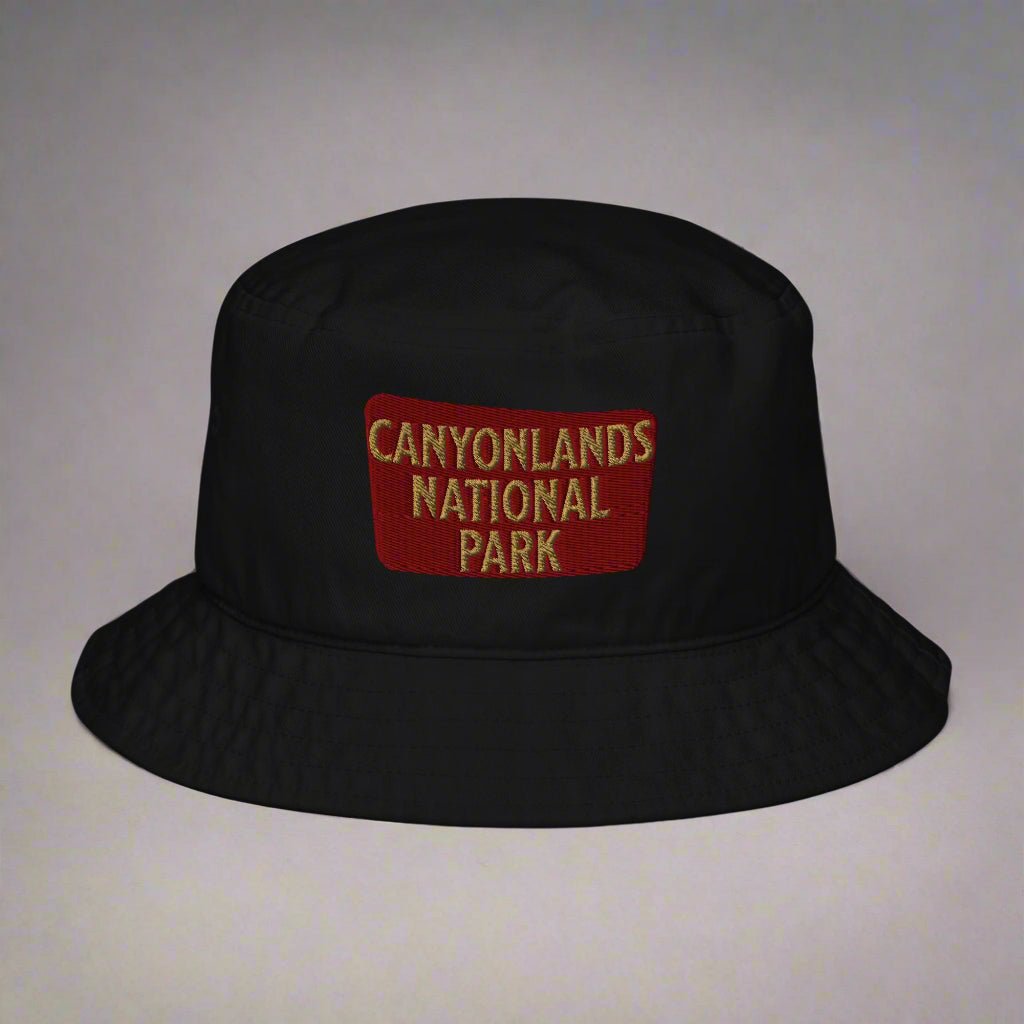Canyonlands National Park embroidered organic bucket hat alternate product angle
