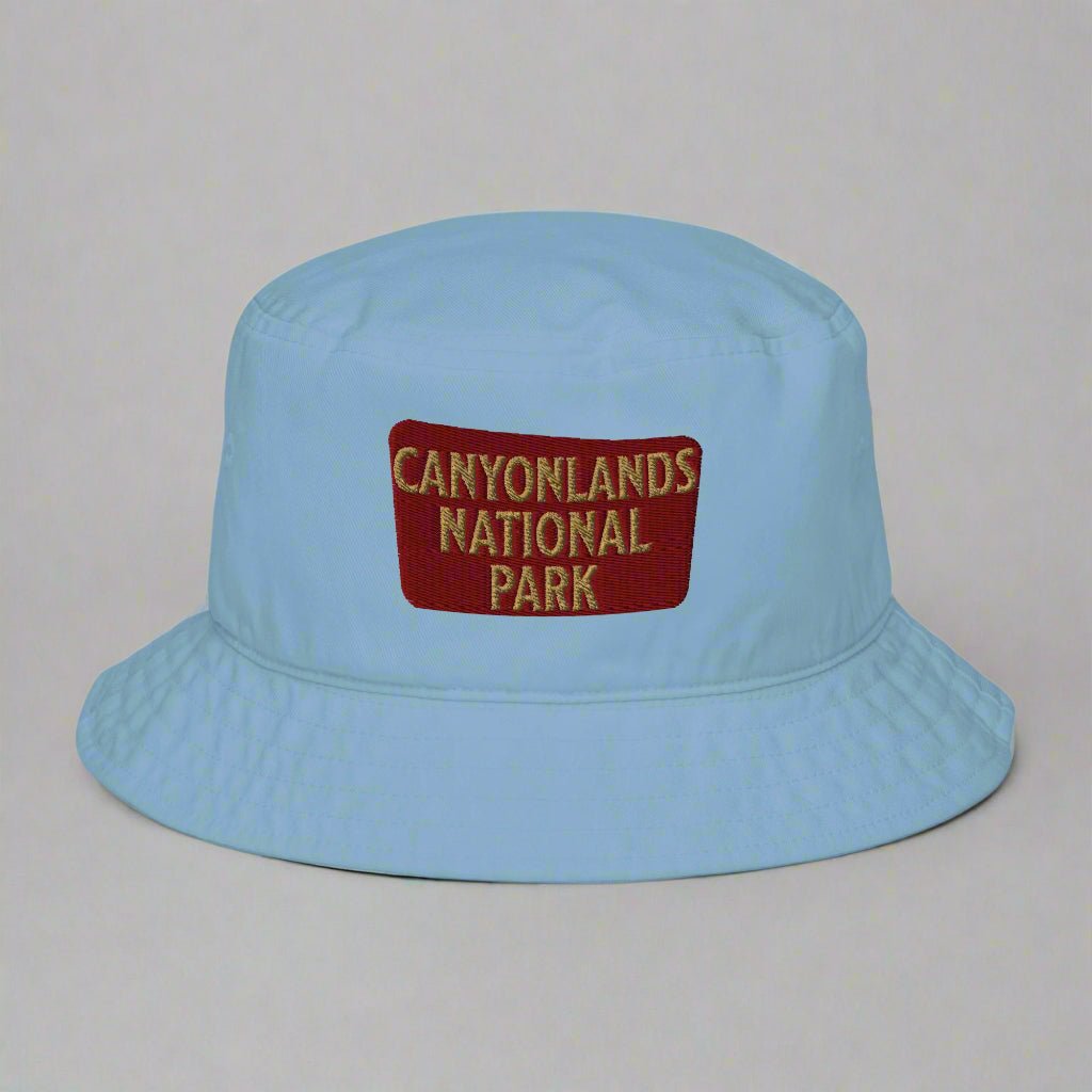 Canyonlands National Park embroidered organic bucket hat alternate product angle