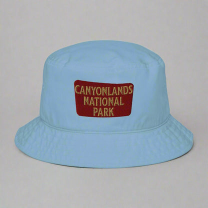 Canyonlands National Park embroidered organic bucket hat alternate product angle