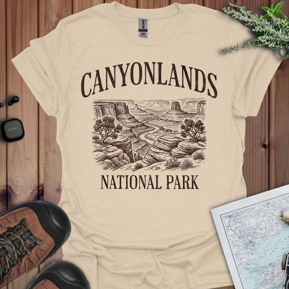 Canyonlands National Park rustic graphic t-shirt primary product view