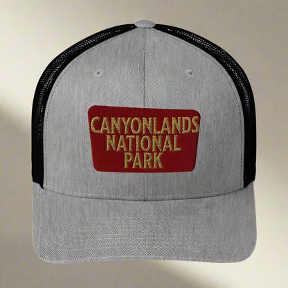 Canyonlands National Park Sign Embroidered Trucker Hat - Parks Apparelhat