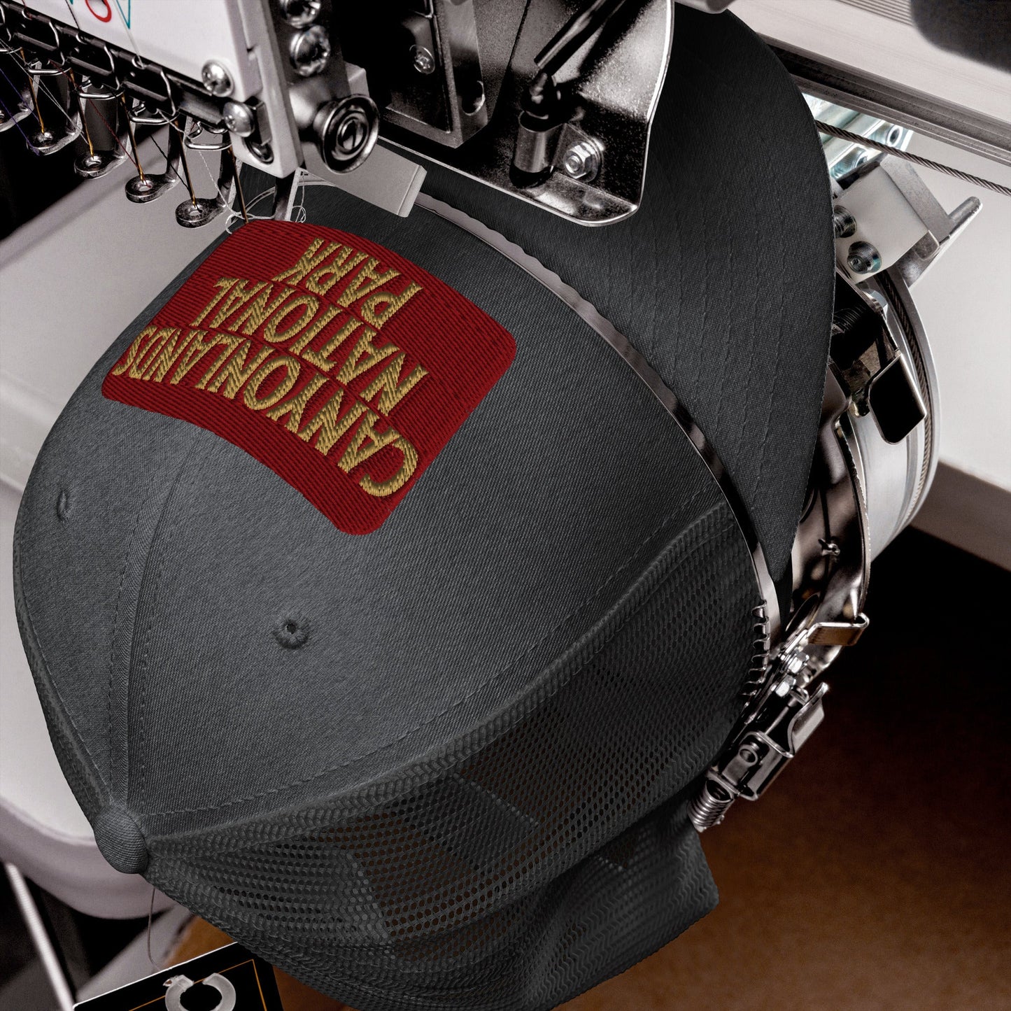 Canyonlands National Park Sign Embroidered Trucker Hat - Parks Apparelhat