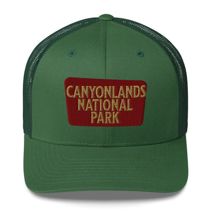 Canyonlands National Park Sign Embroidered Trucker Hat - Parks Apparelhat