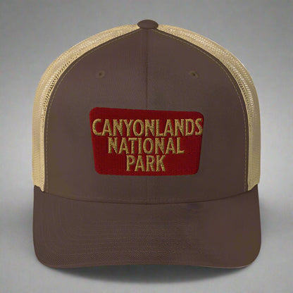 Canyonlands National Park Sign Embroidered Trucker Hat - Parks Apparelhat
