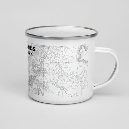 Canyonlands National Park topographic camp mug alternate product angle