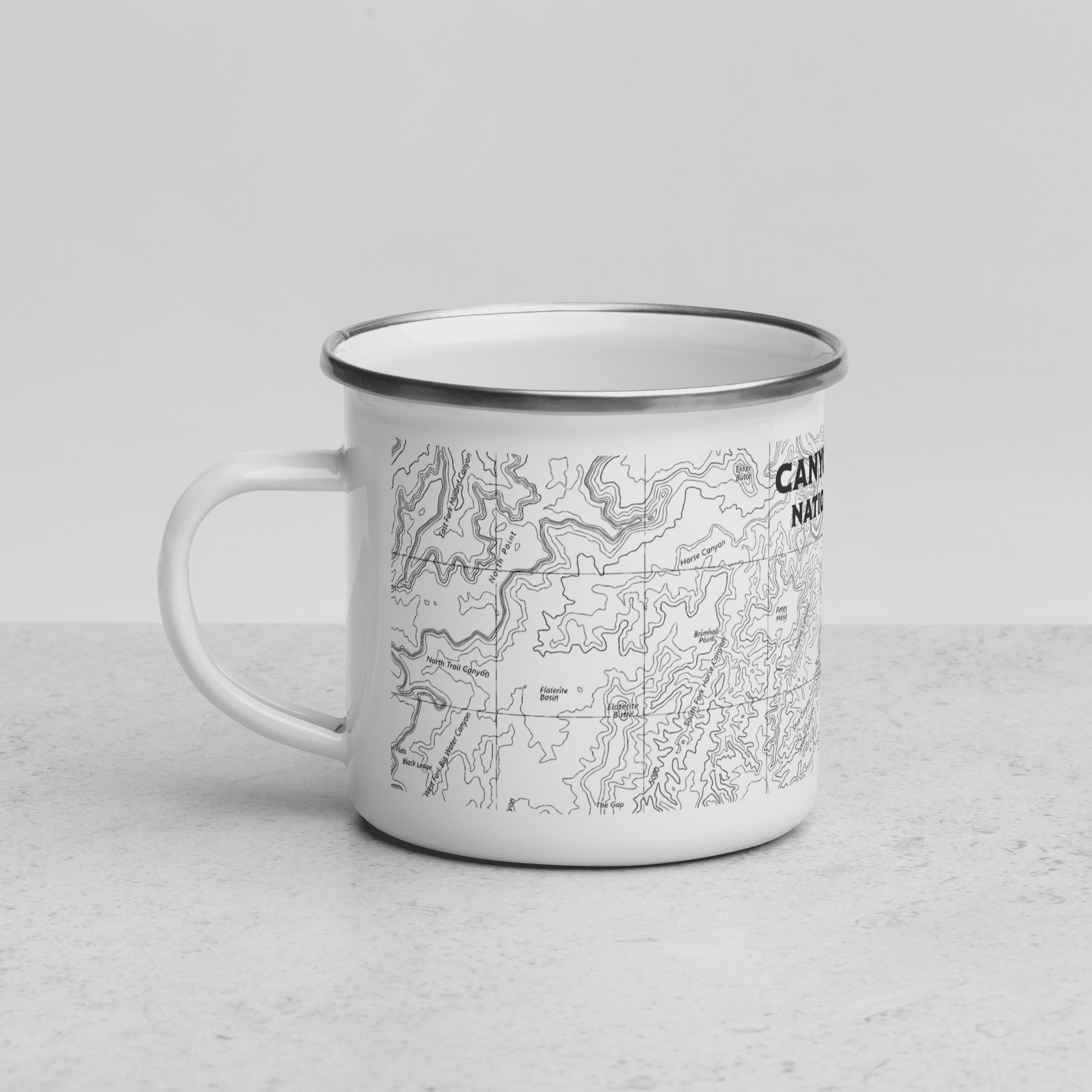 Canyonlands National Park topographic camp mug alternate product angle