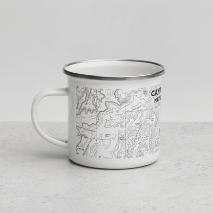 Canyonlands National Park topographic camp mug alternate product angle