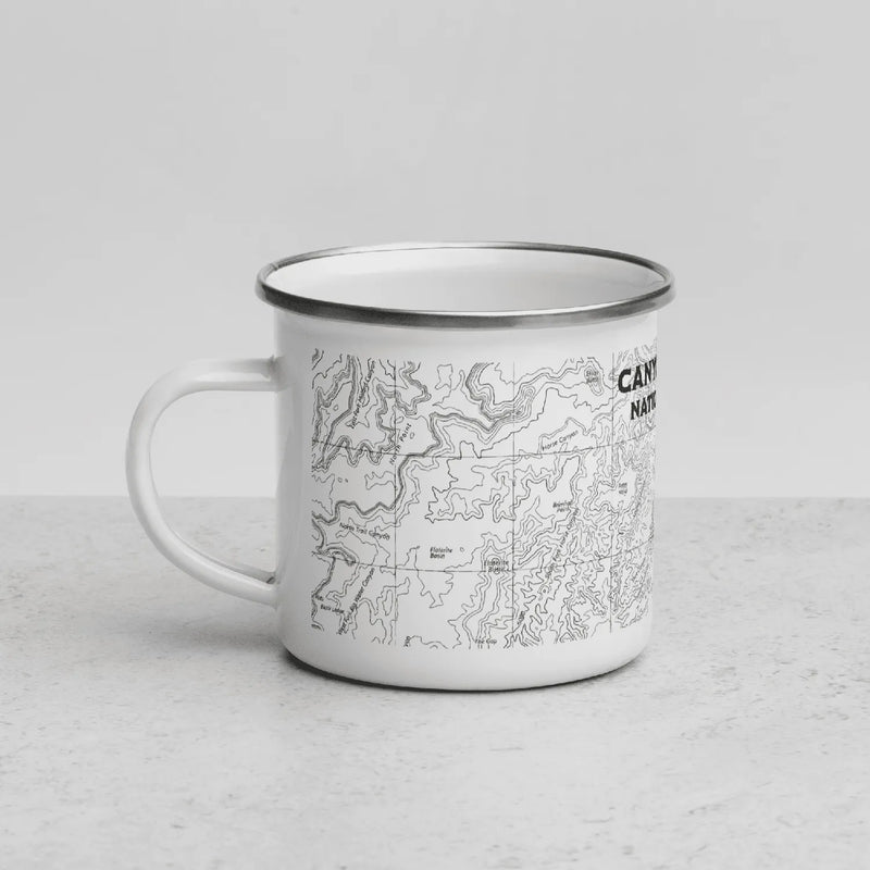 Canyonlands National Park topographic camp mug alternate product angle