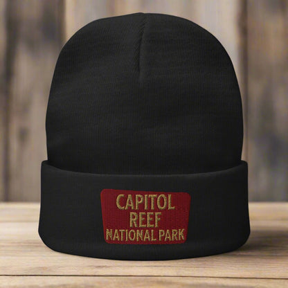 Capitol Reef Embroidered Beanie - Parks ApparelBeanie