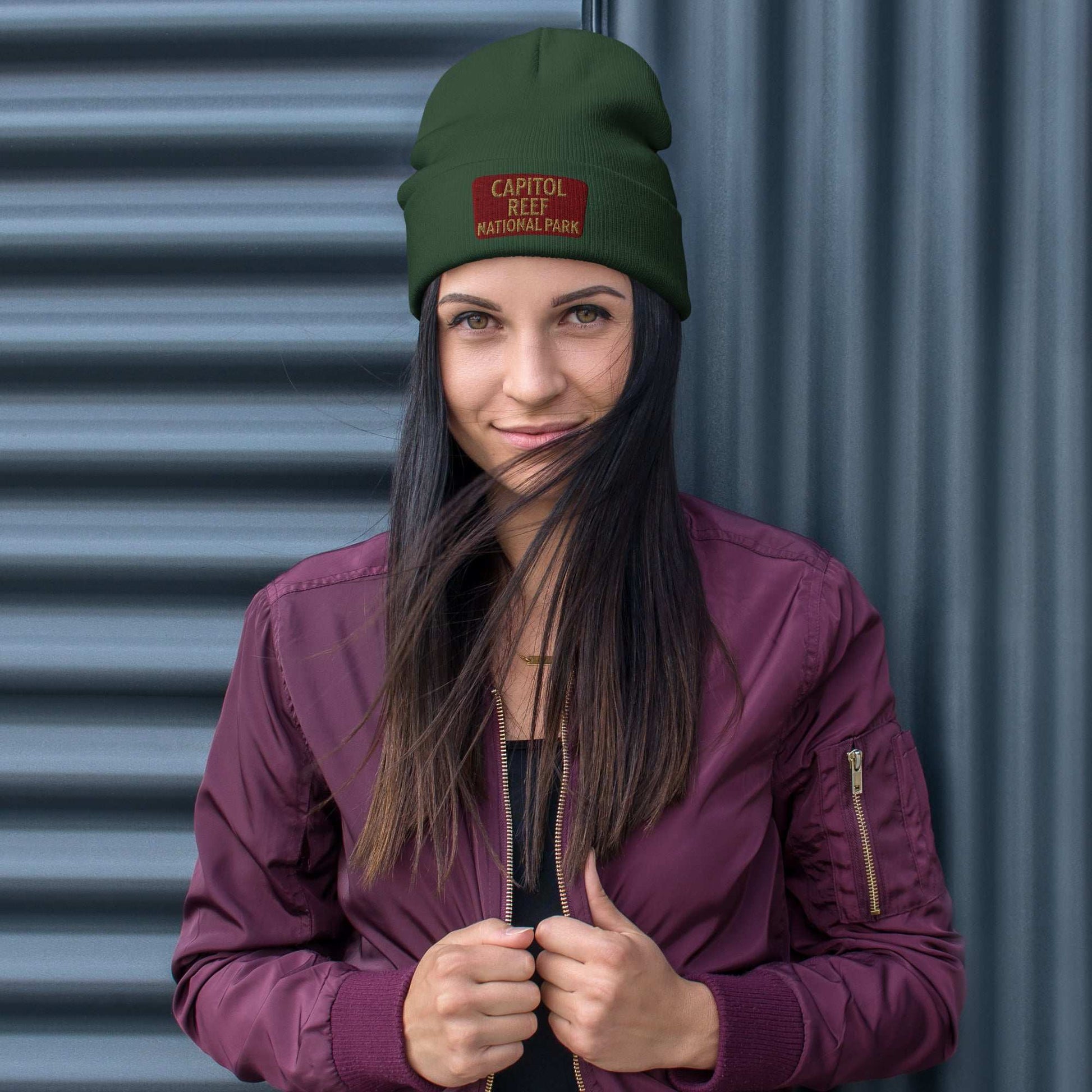 Capitol Reef Embroidered Beanie - Parks ApparelBeanie