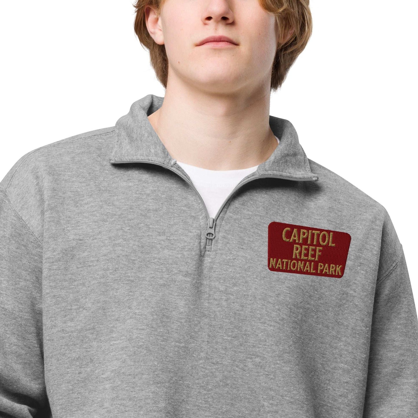 Capitol Reef National Park 1/4 Zip Fleece Pullover - Parks ApparelSweater