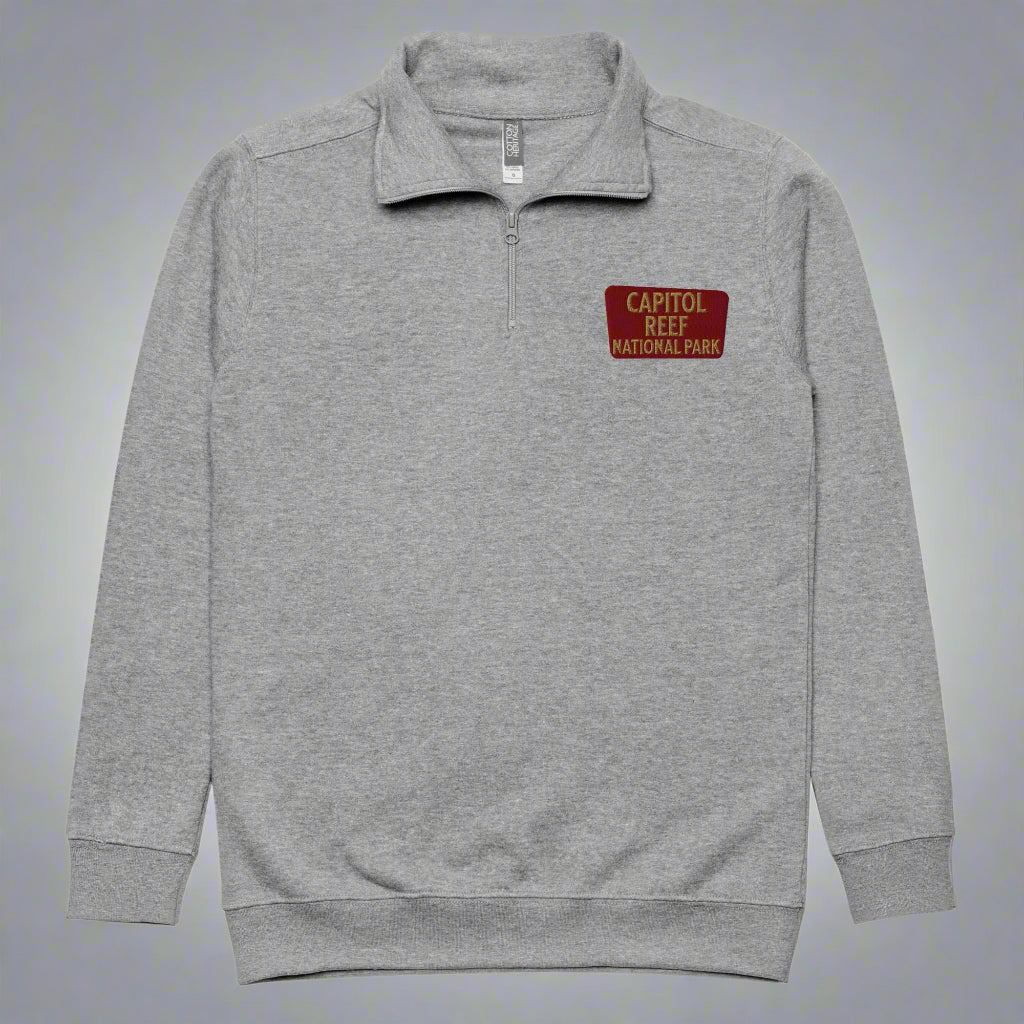 Capitol Reef National Park 1/4 Zip Fleece Pullover - Parks ApparelSweater