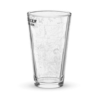 Capitol Reef National Park Topographic Pint Glass - Parks Apparelpint glass