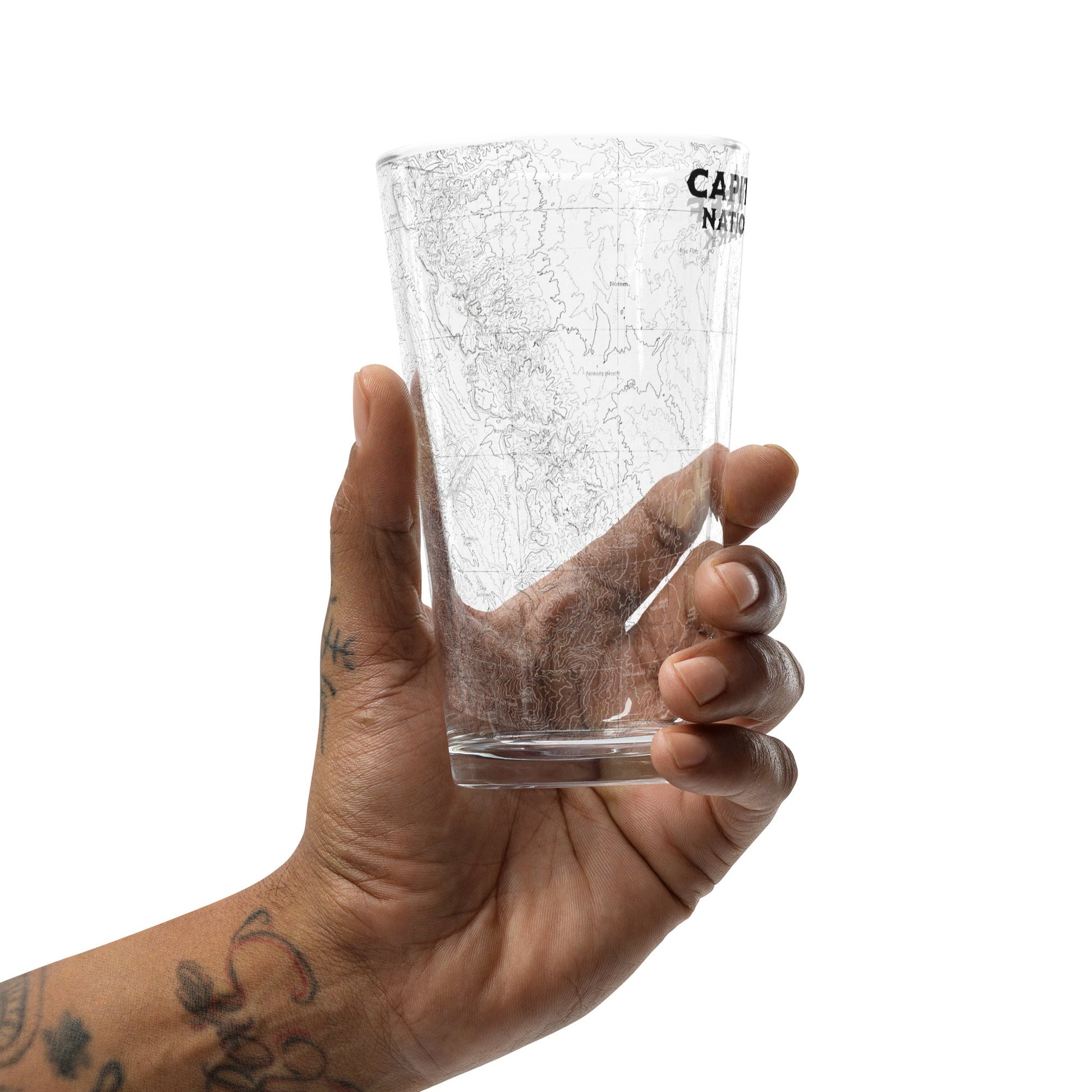 Capitol Reef National Park Topographic Pint Glass - Parks Apparelpint glass