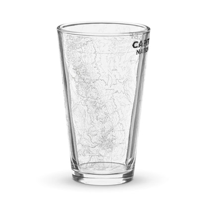 Capitol Reef National Park Topographic Pint Glass - Parks Apparelpint glass