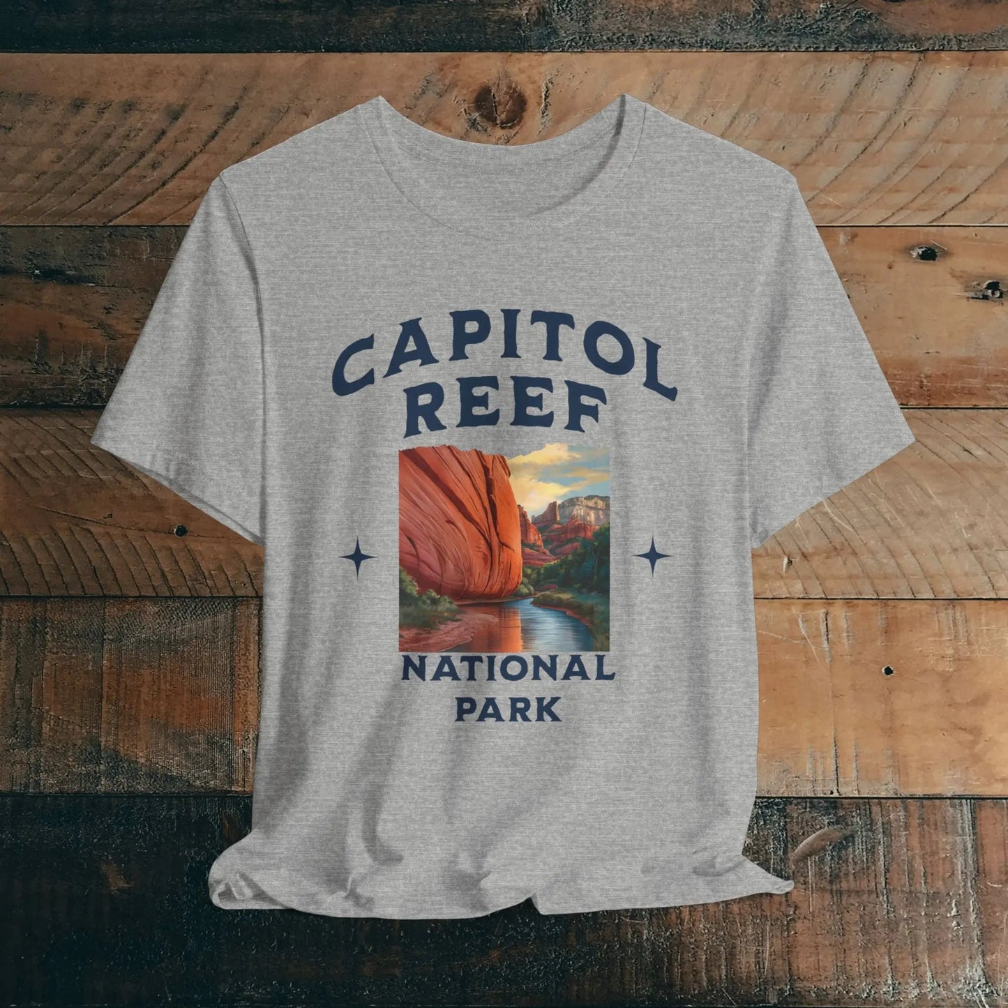 Capitol Reef National Park Unisex Fit Soft Tee River Red Rock T-Shirt - Parks ApparelT-Shirt
