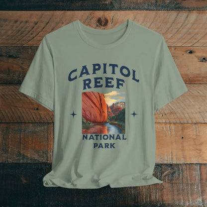 Capitol Reef National Park Unisex Fit Soft Tee River Red Rock T-Shirt - Parks ApparelT-Shirt