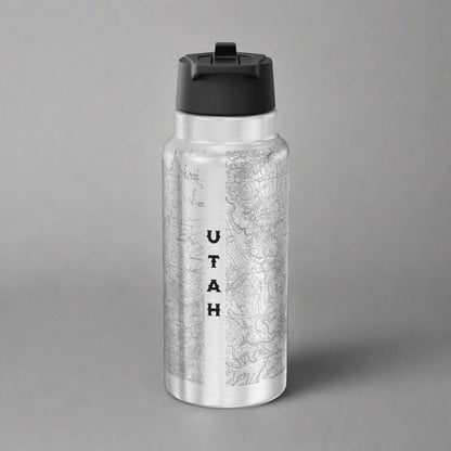 Capitol Reef Topographic Water Bottle Tumbler - Parks ApparelMug