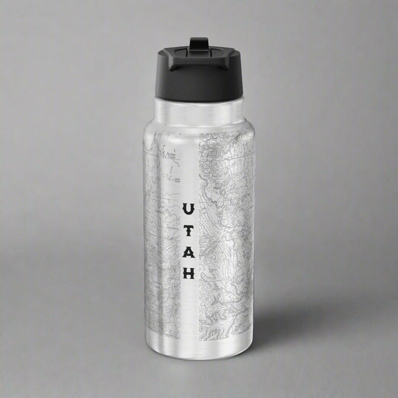 Capitol Reef Topographic Water Bottle Tumbler - Parks ApparelMug