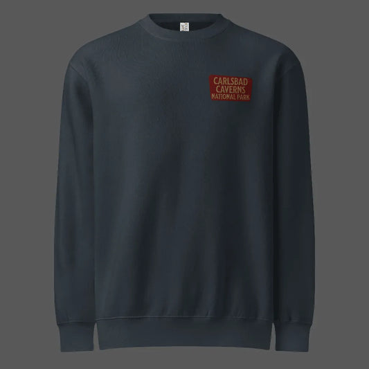 Carlsbad Caverns crewneck sweatshirt shown in lifestyle or modeled setting