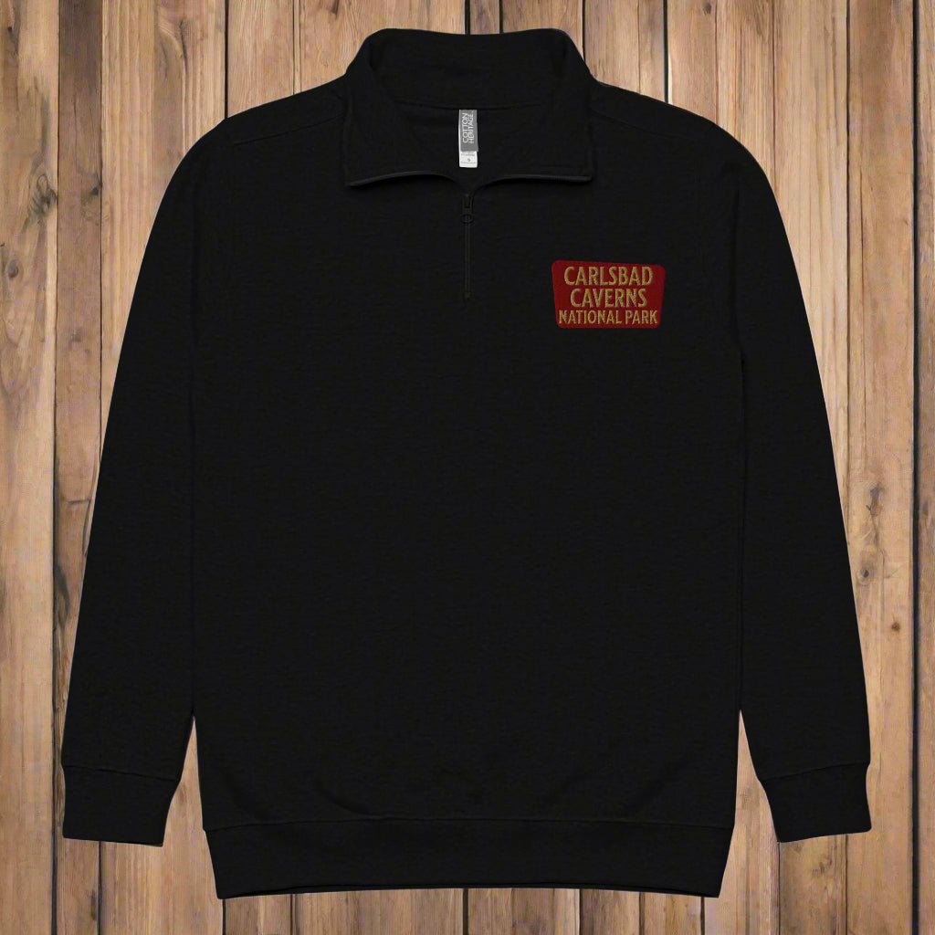 Carlsbad Caverns National Park 1/4 Zip Fleece Pullover - Parks ApparelSweater