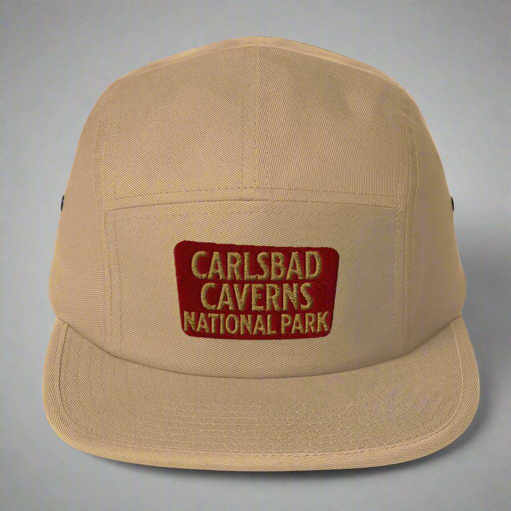 Carlsbad Caverns National Park 5-panel hat shown in lifestyle or modeled setting