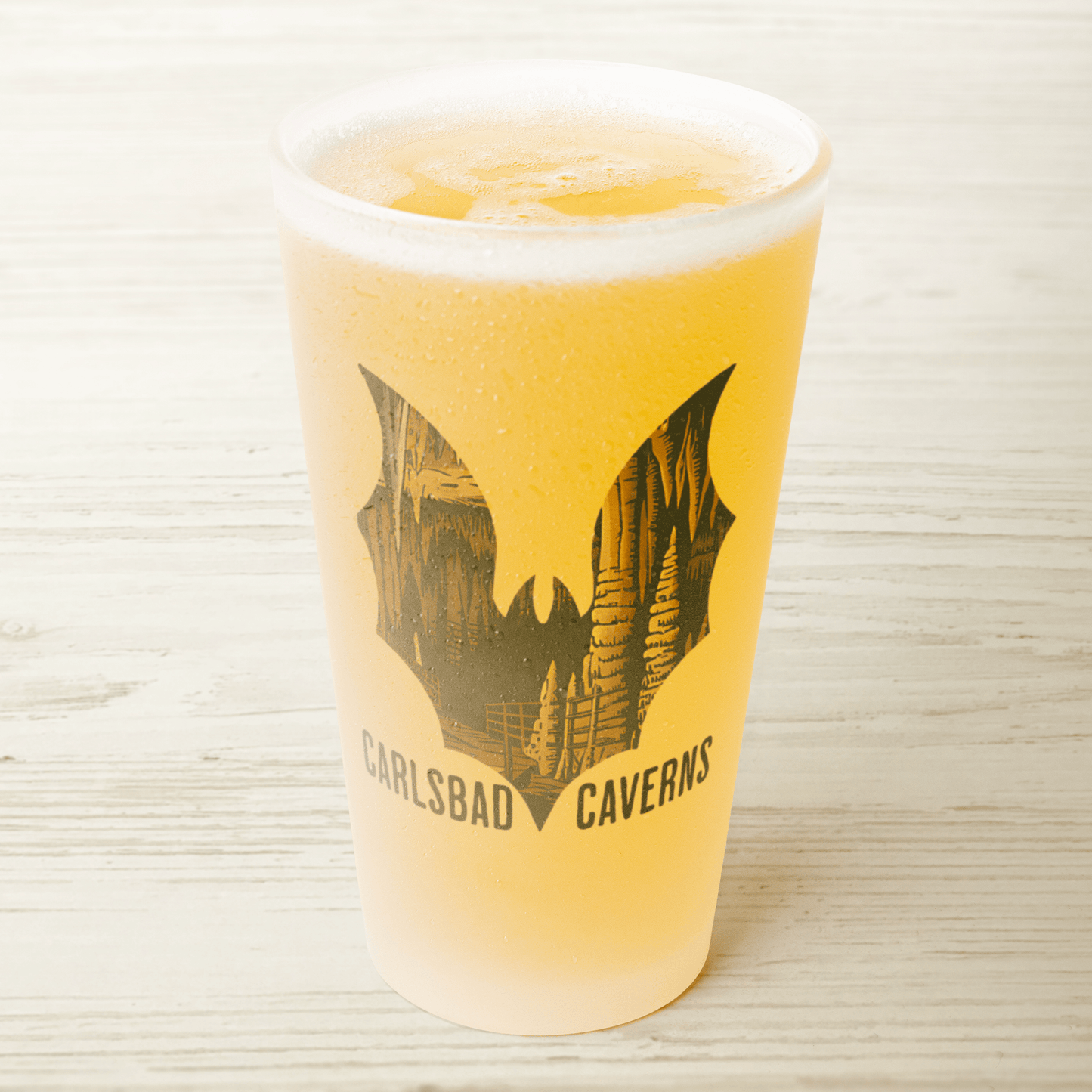 Carlsbad Caverns National Park Bat Frosted Mug - Parks Apparelpint glass