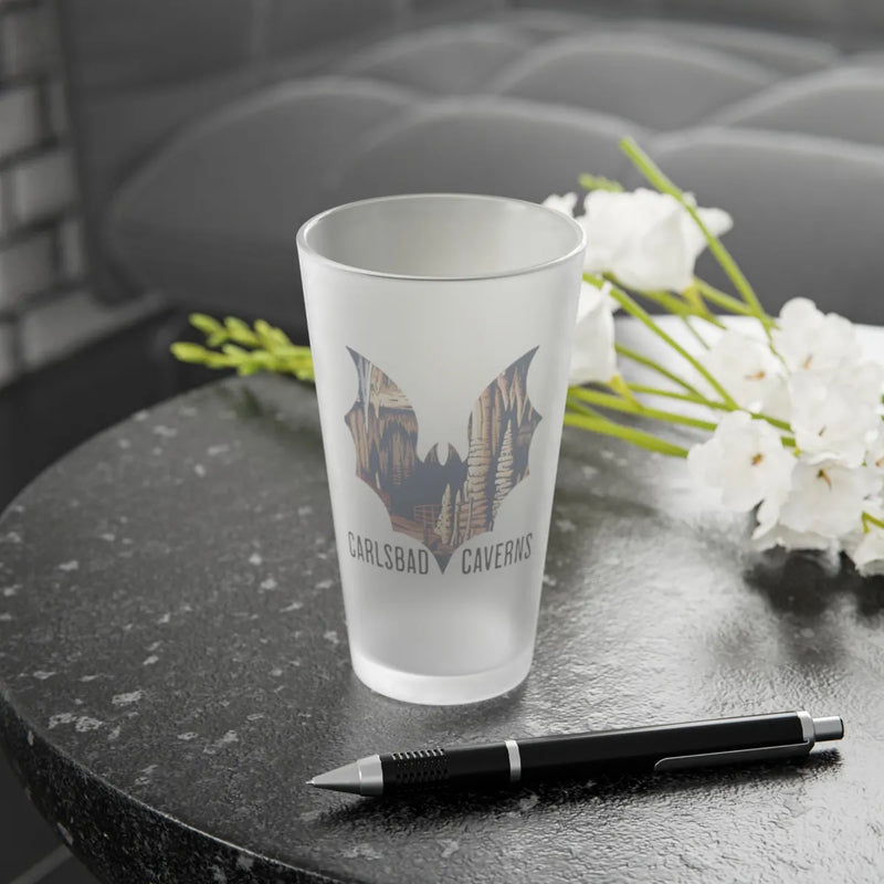 Carlsbad Caverns National Park Bat Frosted Mug - Parks Apparelpint glass