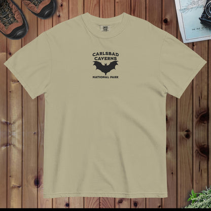 Carlsbad Caverns National Park premium embroidered t-shirt alternate apparel color or product angle