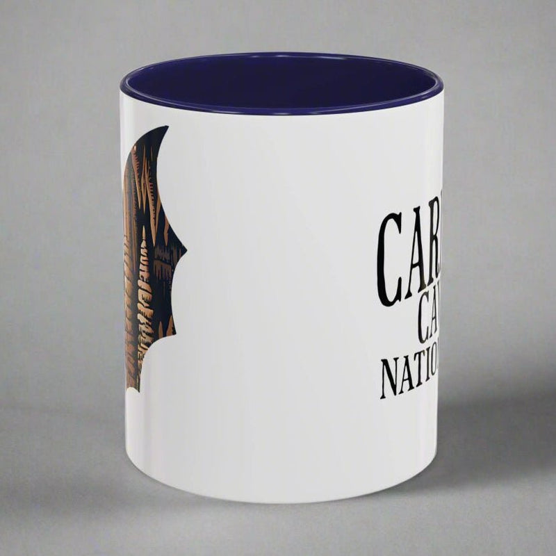 Carlsbad Caverns National Park bat colored coffee mug design detail or product variation