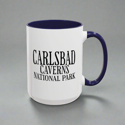 Carlsbad Caverns National Park bat colored coffee mug alternate product angle