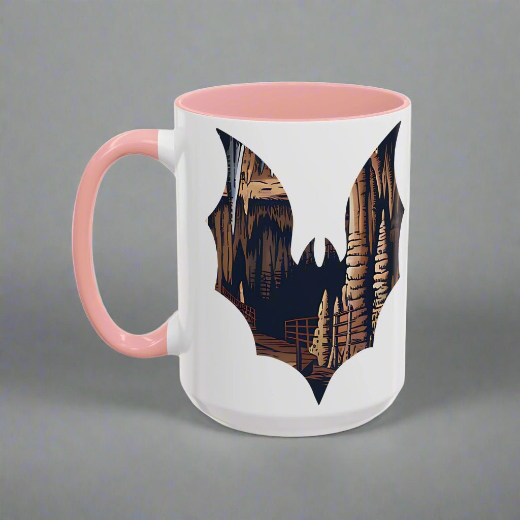 Carlsbad Caverns National Park bat colored coffee mug design detail or product variation