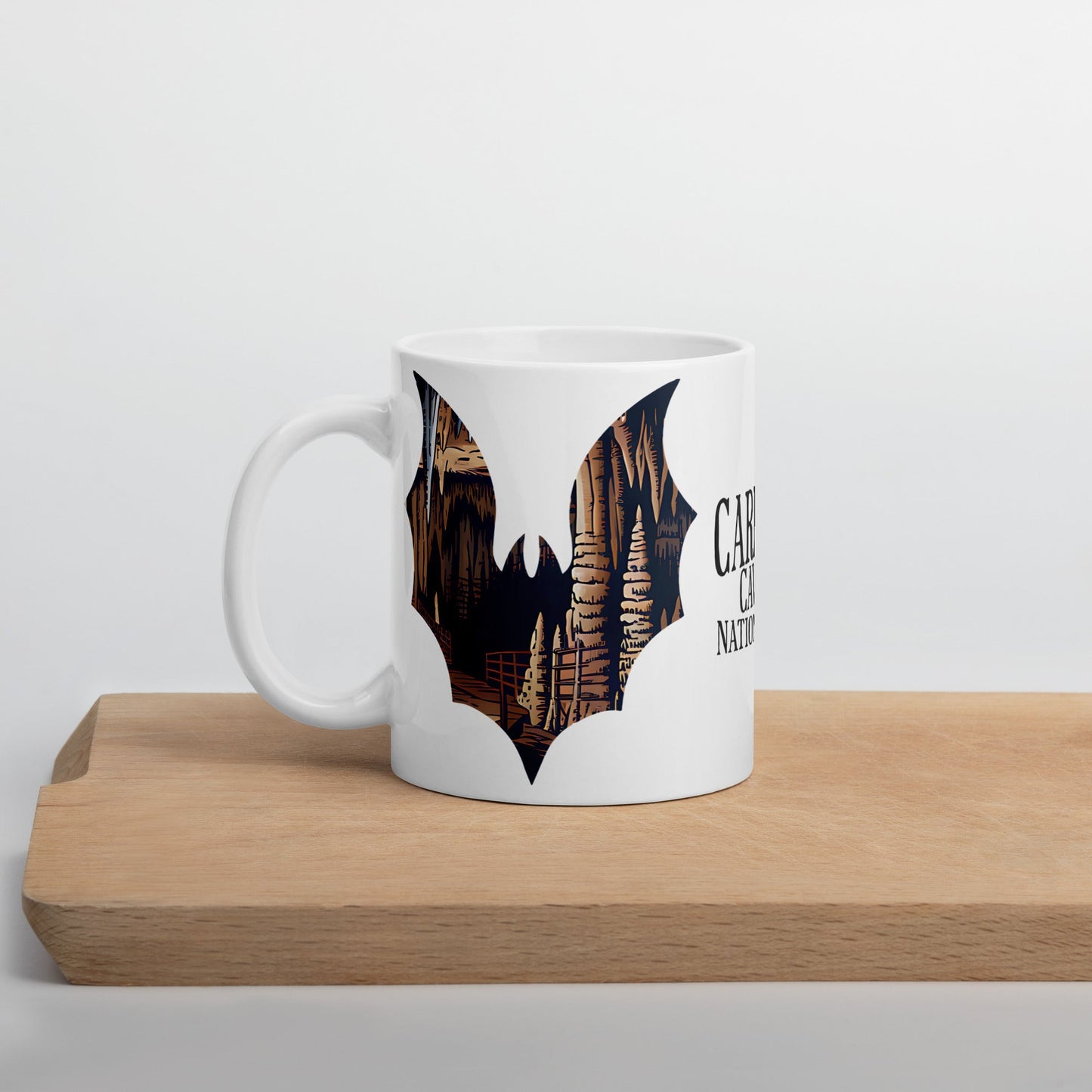 Carlsbad Caverns Park bat mug design detail or product variation