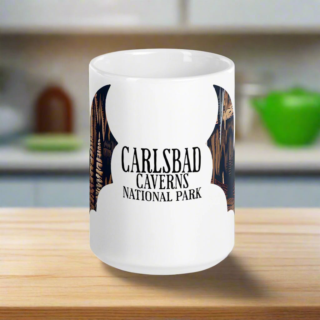 Carlsbad Caverns Park bat mug alternate product angle