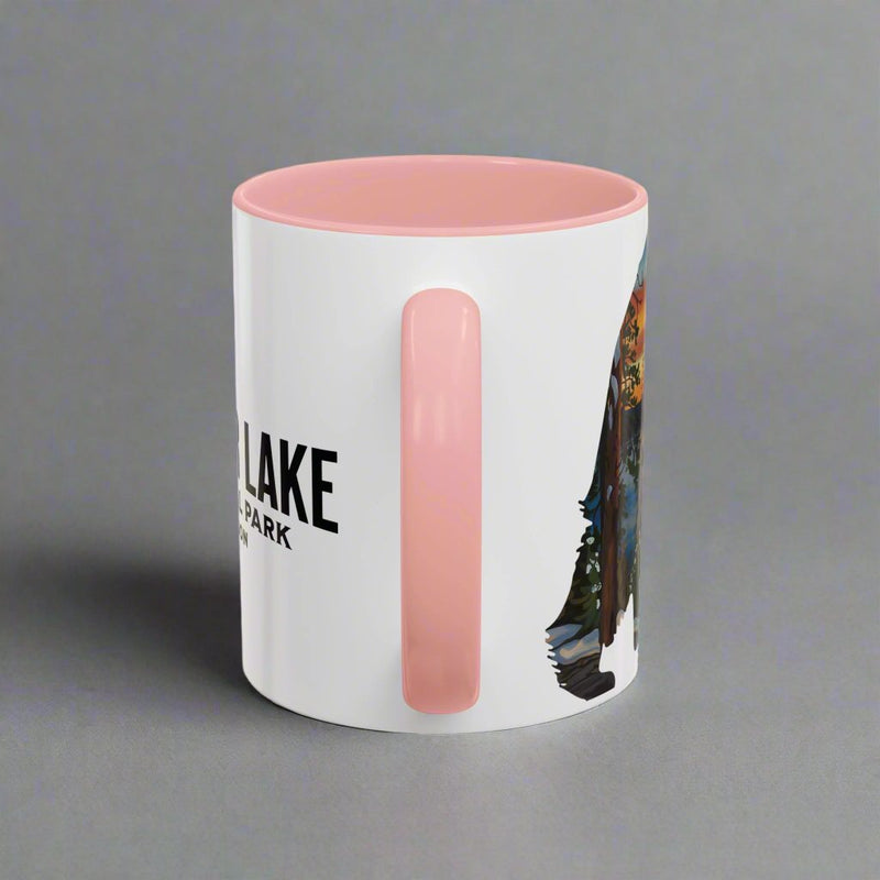 Crater Lake National Park bear accent mug showing design detail or product variation
