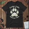 Crater Lake Bear Paw National Park Topo T-shirt