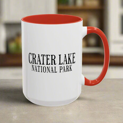 Crater Lake National Park bear colored coffee mug alternate product view